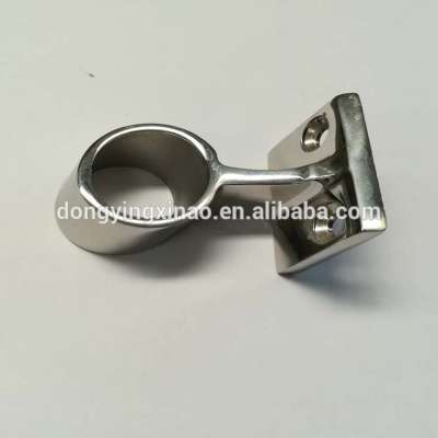 Marine hardware 60 degree stainless steel inclined end fitting/tube joins