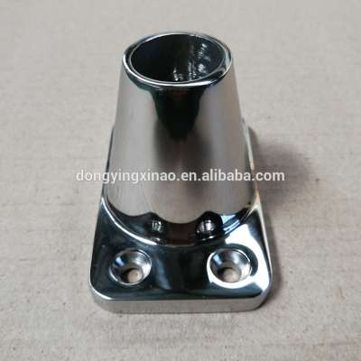 Adjustable 90 degree 316 Stainless Steel Wall Flange For Handrail